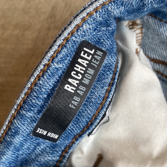 Rachael High Rise Fab Ab Mom Raw Hem, Petite (Keeper Wash) - Picture 2 of 5